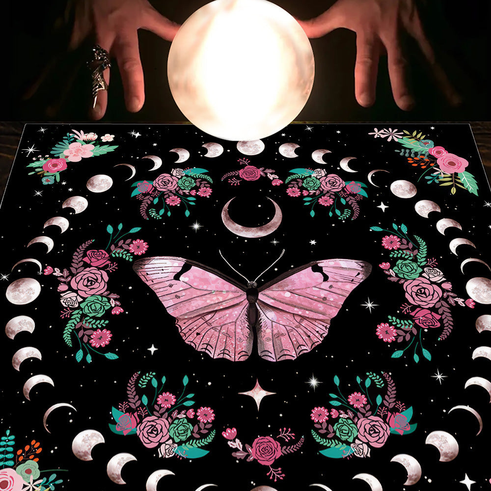Tarot Tarot Tablecloth Cloth Cushion Moon Sun Lucky Tree Velvet
