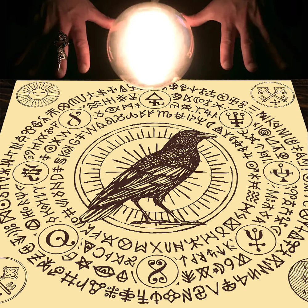 Tarot Tarot Tablecloth Cloth Cushion Moon Sun Lucky Tree Velvet