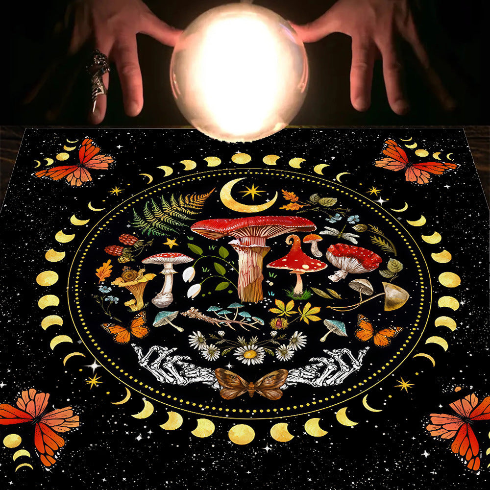 Tarot Tarot Tablecloth Cloth Cushion Moon Sun Lucky Tree Velvet