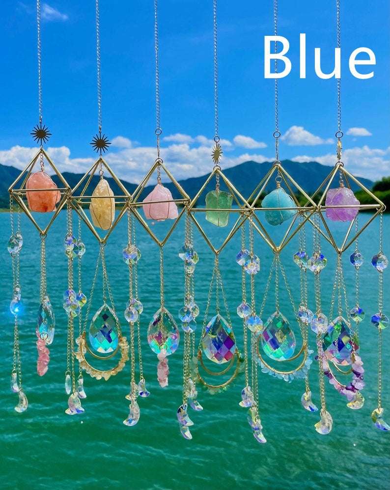 Crystal Hanging Sun Catcher Aurora Gem Crystal Prism