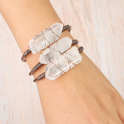 Wound crystal bracelet