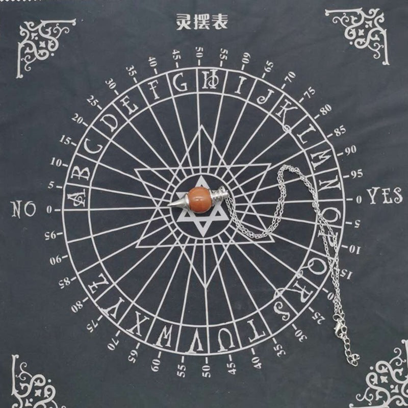 Tarot Tablecloth Divination Tarot Card Pad Pendulum Magic Pentacle Runes Tarot Altar Table Cloth