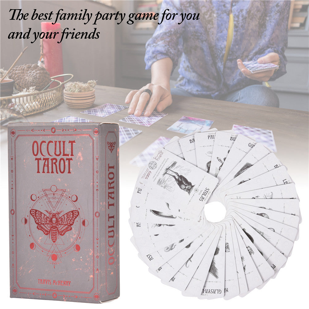 English Tarot Occult Tarot Hidden Tarot Board Game Casual