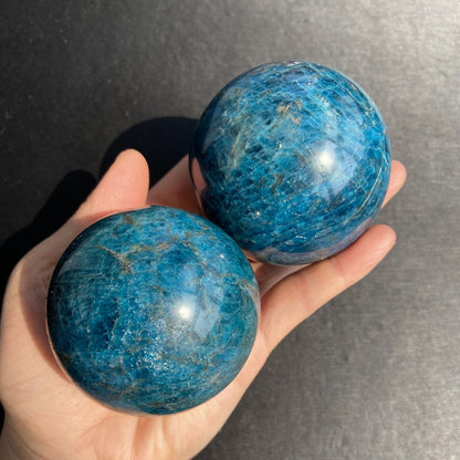 Natural Crystal Ball Blue Apatite Ball Blue Apahtite Rough