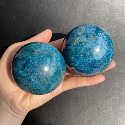 Natural Crystal Ball Blue Apatite Ball Blue Apahtite Rough