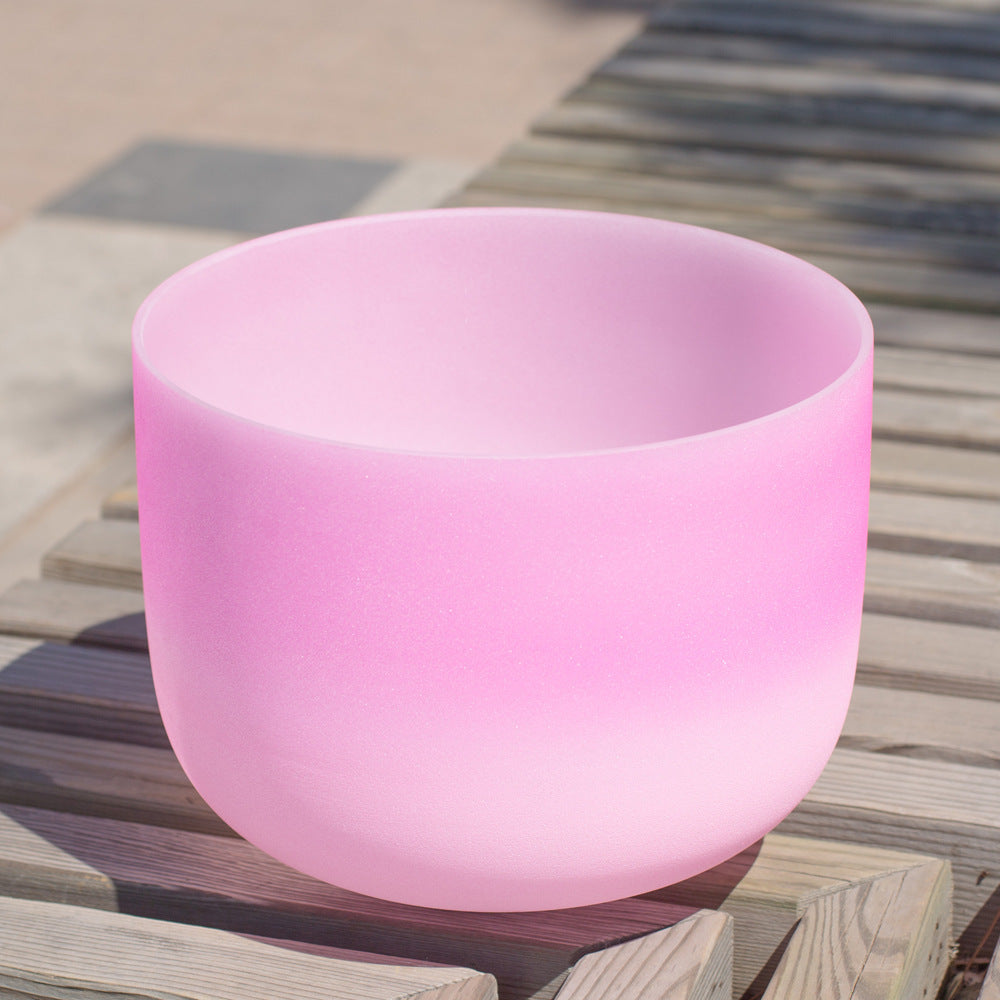 Pink crystal bowl