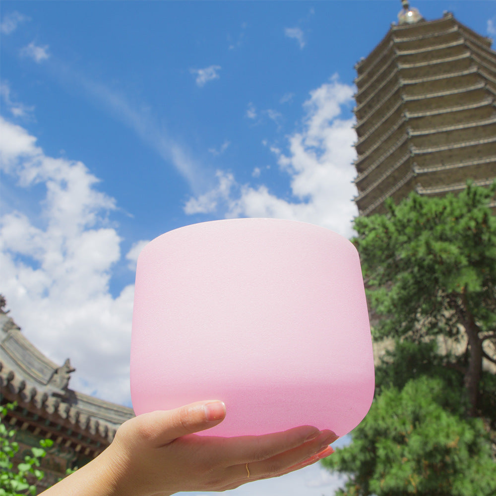 Pink crystal bowl