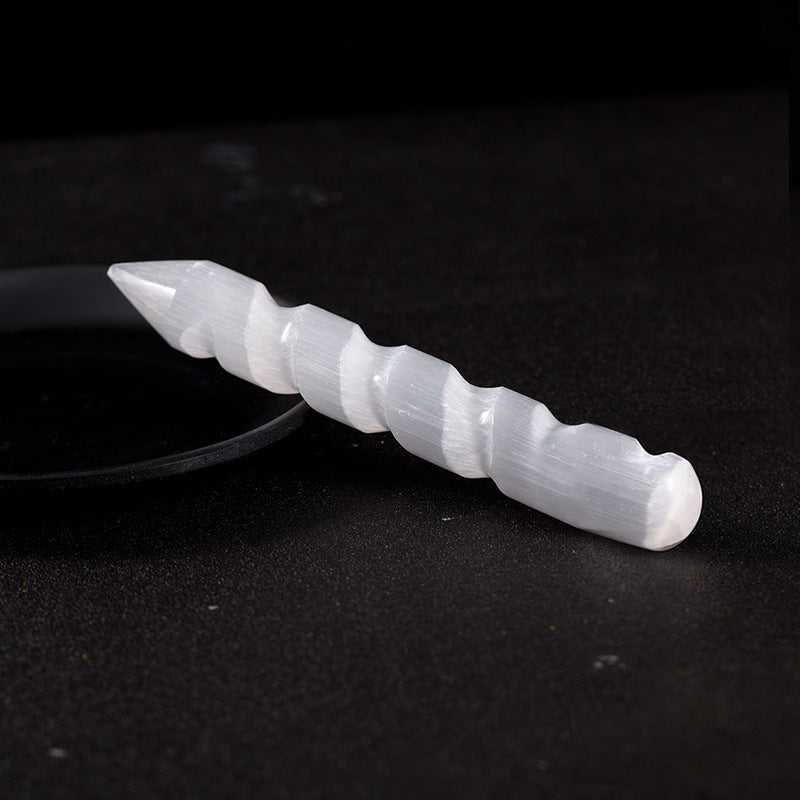 Natural Transparent Crystal Plaster Spiral Crystal Plaster Stick