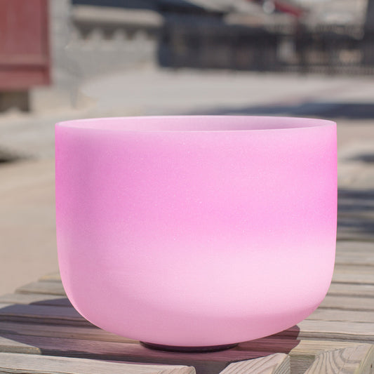 Pink crystal bowl