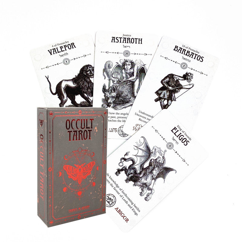 English Tarot Occult Tarot Hidden Tarot Board Game Casual