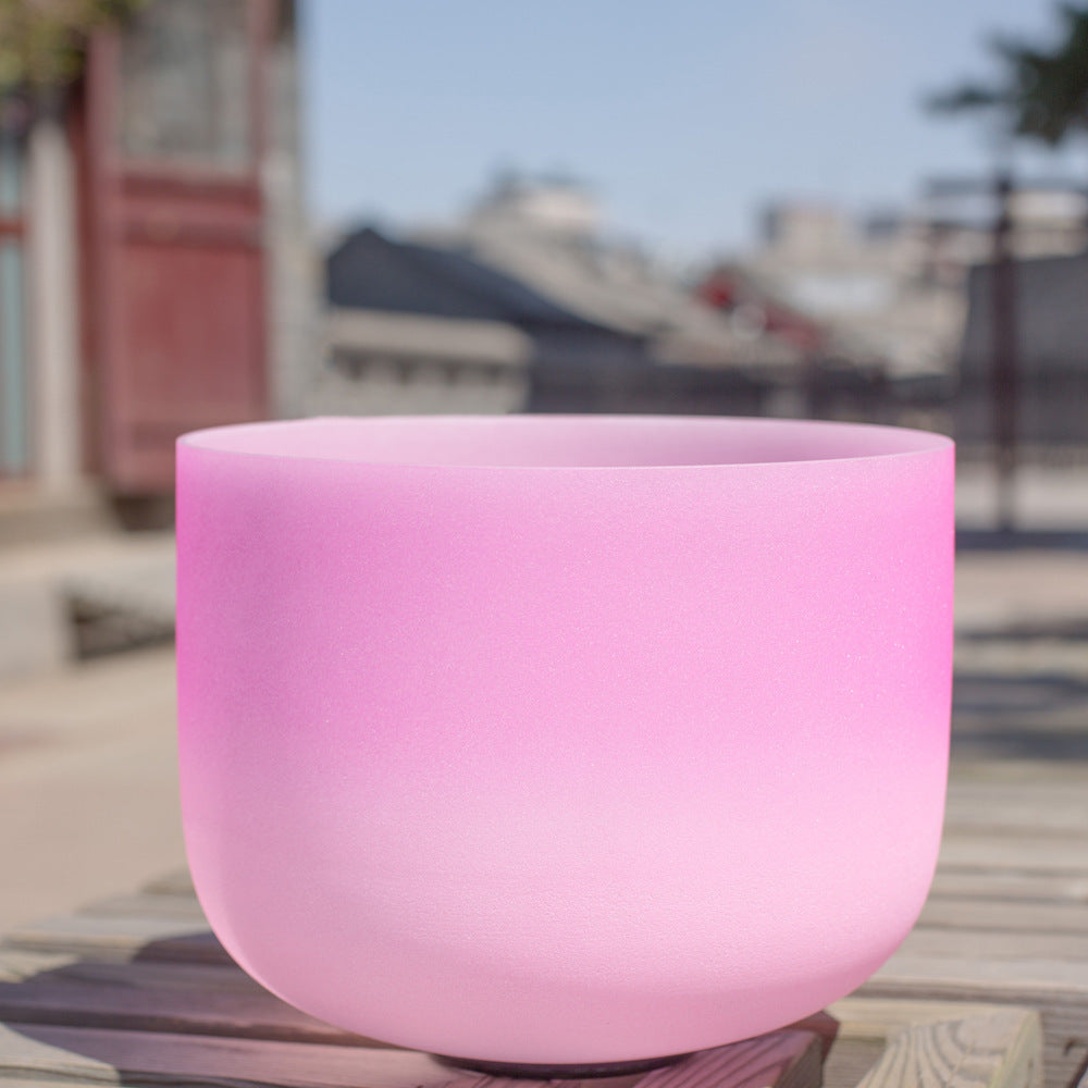 Pink crystal bowl