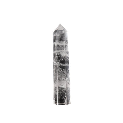 Natural Crystal White Crystal Single Pointed Column Hexagonal Prism