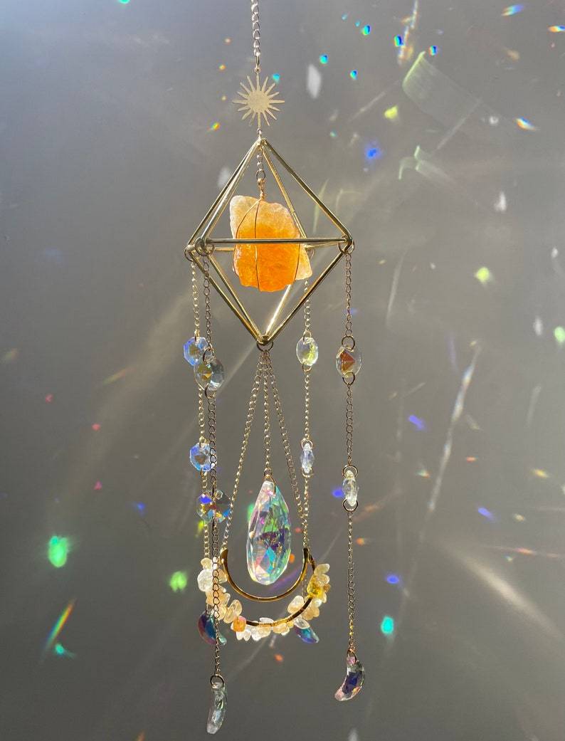 Crystal Hanging Sun Catcher Aurora Gem Crystal Prism