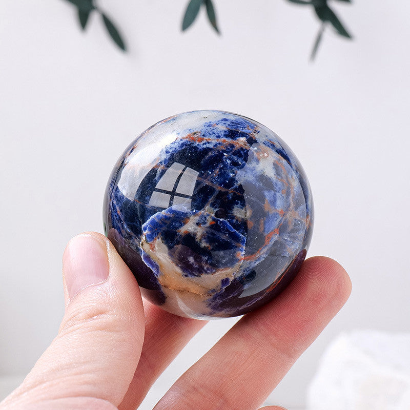 Natural Crystal Blue Stone Crystal Ball Ornaments