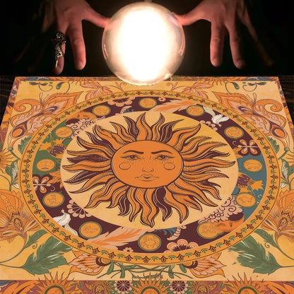 Tarot Tarot Tablecloth Cloth Cushion Moon Sun Lucky Tree Velvet