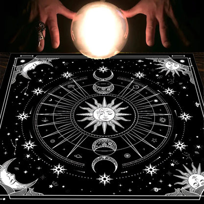 Tarot Tarot Tablecloth Cloth Cushion Moon Sun Lucky Tree Velvet