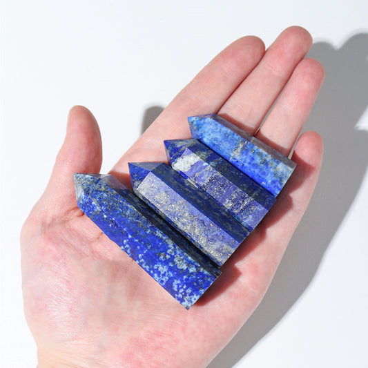 Natural Crystal Column Lapis Lazuli Crystal Column Hexagonal Edge